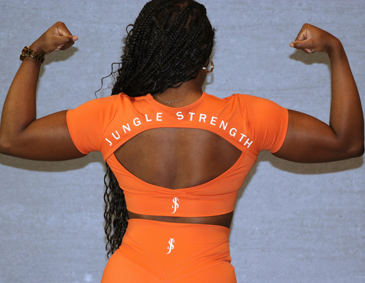V-Shape Pumkin Crop Top