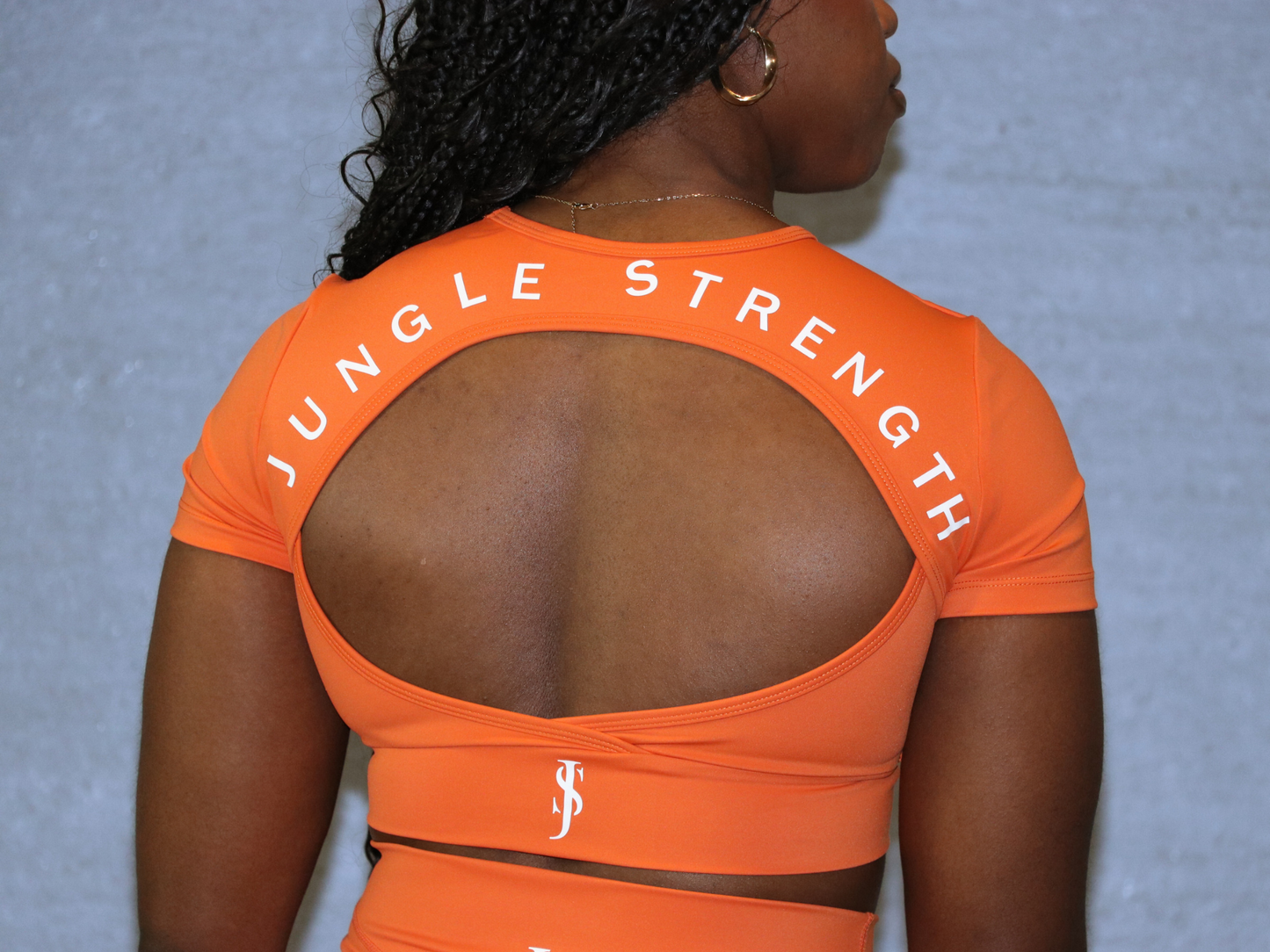 V-Shape Pumkin Crop Top